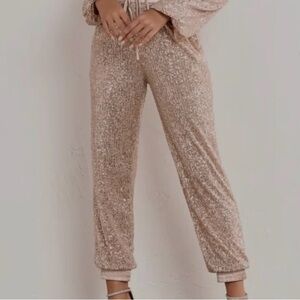 Style Rack sequin joggers.  Size small.  Perfect for the holiday season!